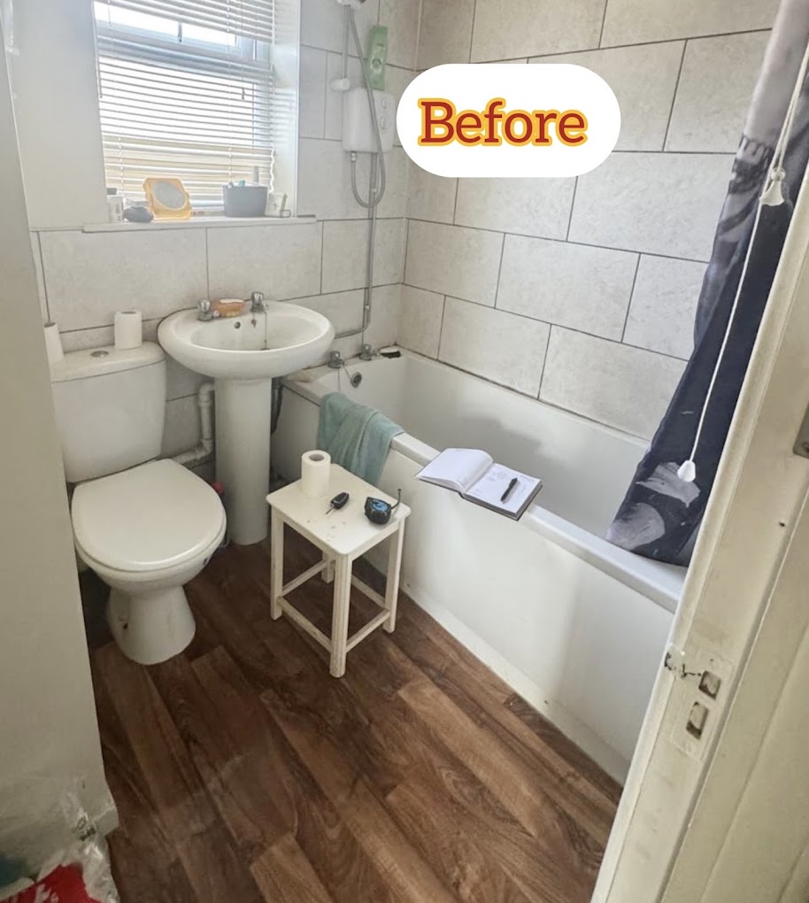 Bathroom before renovation