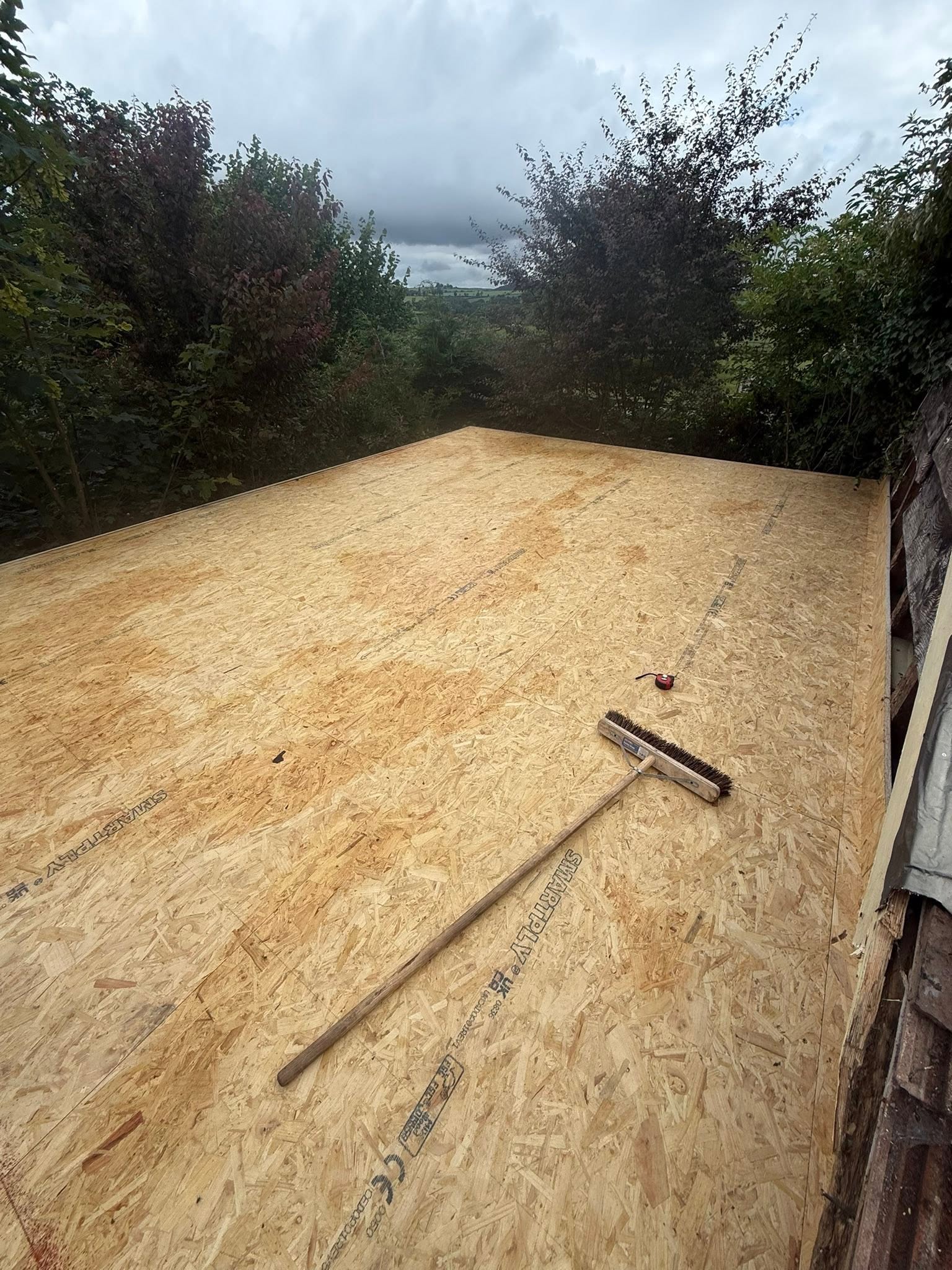 New roof deck